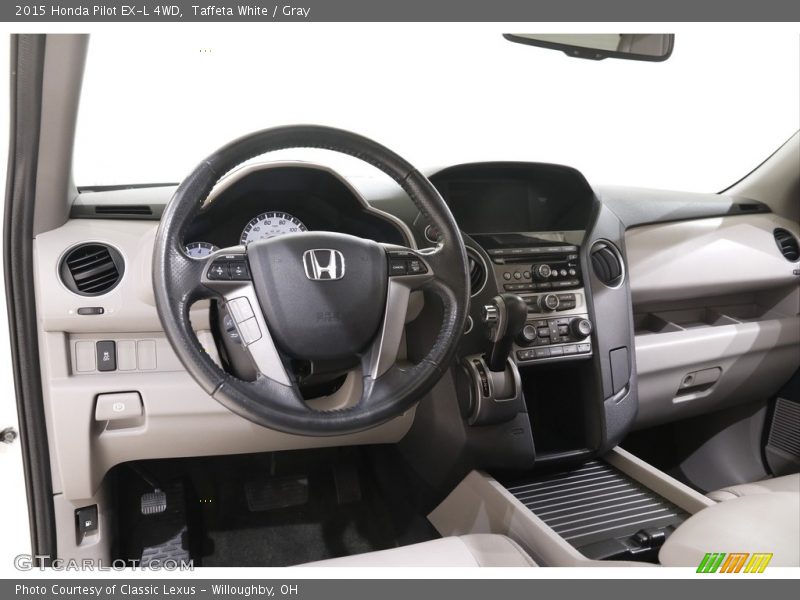 Taffeta White / Gray 2015 Honda Pilot EX-L 4WD