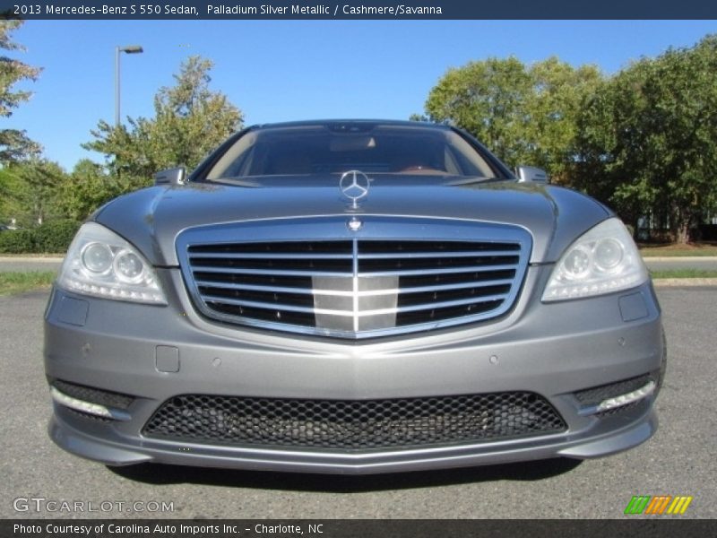 Palladium Silver Metallic / Cashmere/Savanna 2013 Mercedes-Benz S 550 Sedan