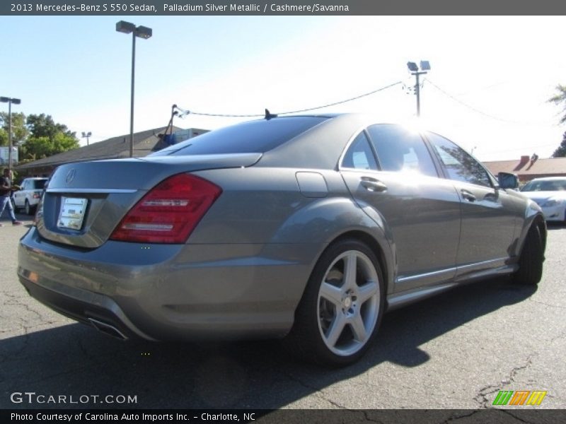 Palladium Silver Metallic / Cashmere/Savanna 2013 Mercedes-Benz S 550 Sedan