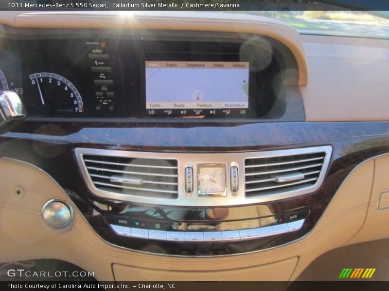 Palladium Silver Metallic / Cashmere/Savanna 2013 Mercedes-Benz S 550 Sedan
