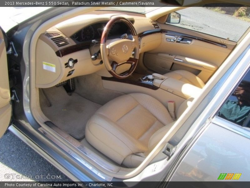 Palladium Silver Metallic / Cashmere/Savanna 2013 Mercedes-Benz S 550 Sedan
