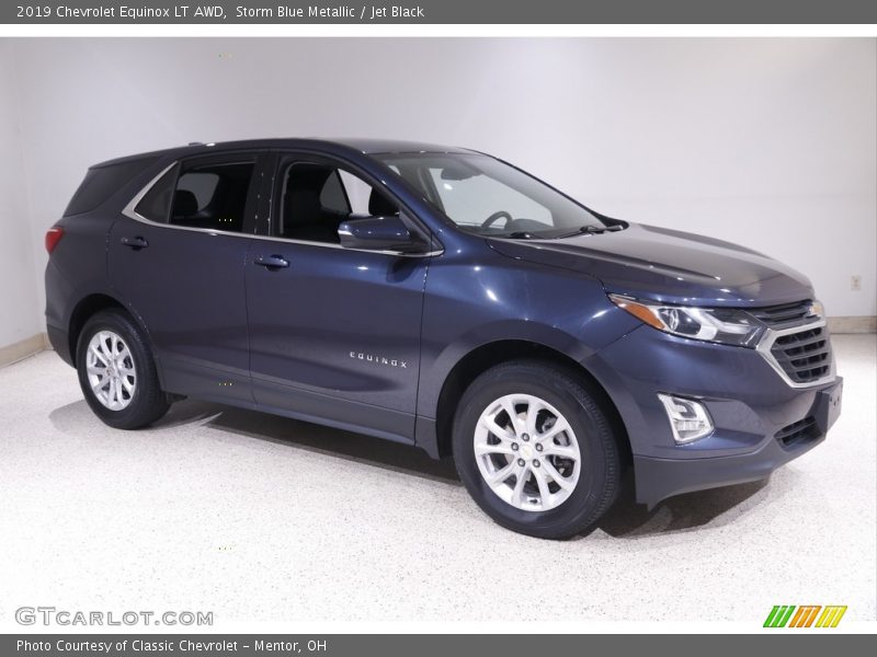 Storm Blue Metallic / Jet Black 2019 Chevrolet Equinox LT AWD