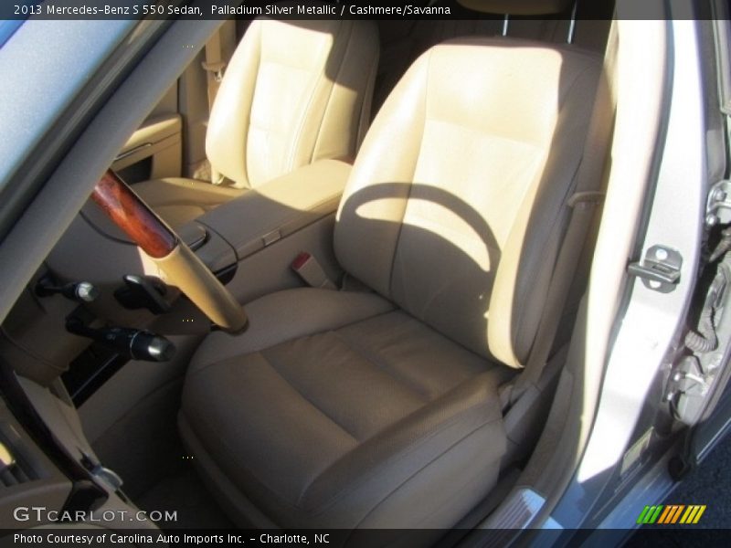 Palladium Silver Metallic / Cashmere/Savanna 2013 Mercedes-Benz S 550 Sedan