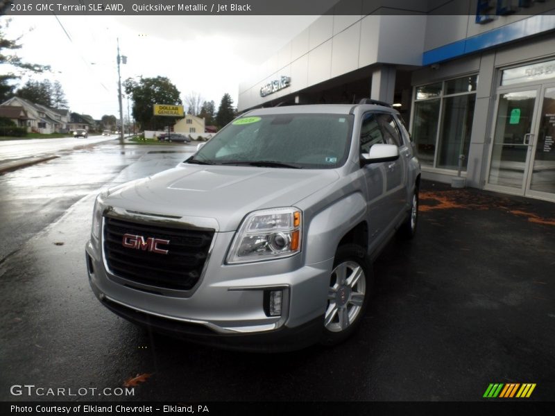 Quicksilver Metallic / Jet Black 2016 GMC Terrain SLE AWD