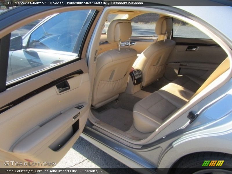Palladium Silver Metallic / Cashmere/Savanna 2013 Mercedes-Benz S 550 Sedan