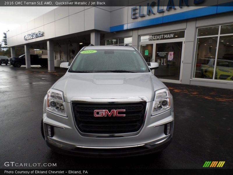 Quicksilver Metallic / Jet Black 2016 GMC Terrain SLE AWD