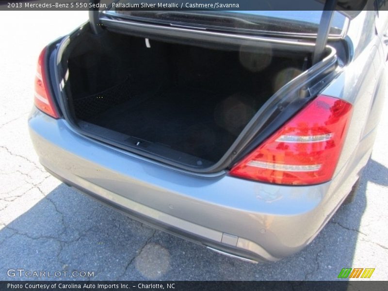 Palladium Silver Metallic / Cashmere/Savanna 2013 Mercedes-Benz S 550 Sedan