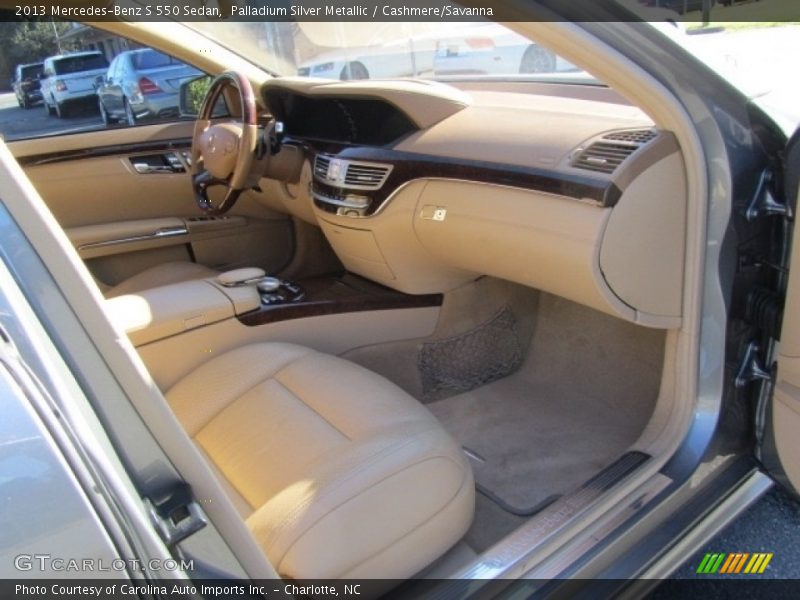 Palladium Silver Metallic / Cashmere/Savanna 2013 Mercedes-Benz S 550 Sedan
