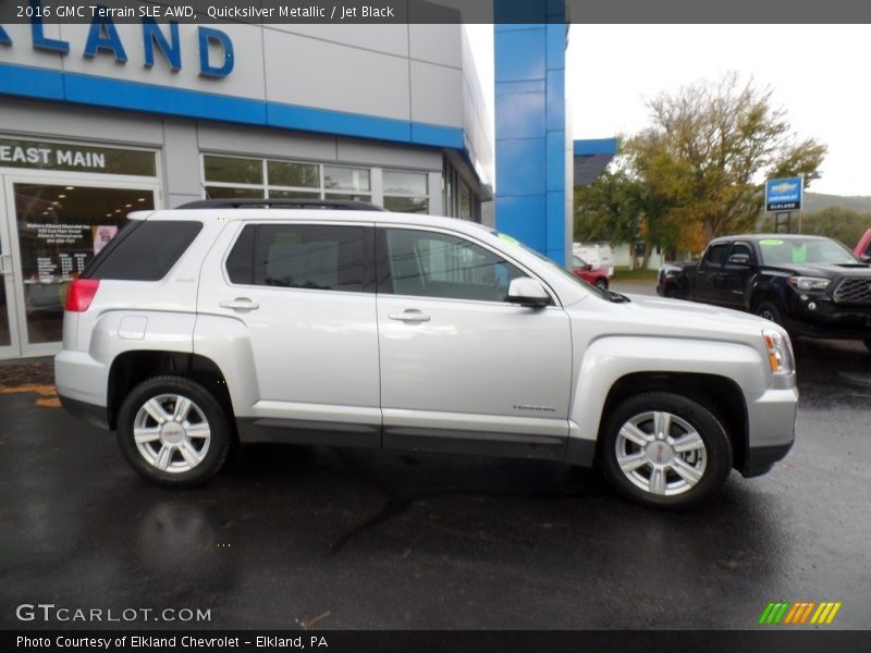 Quicksilver Metallic / Jet Black 2016 GMC Terrain SLE AWD