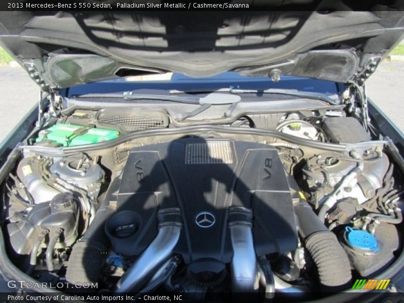 Palladium Silver Metallic / Cashmere/Savanna 2013 Mercedes-Benz S 550 Sedan
