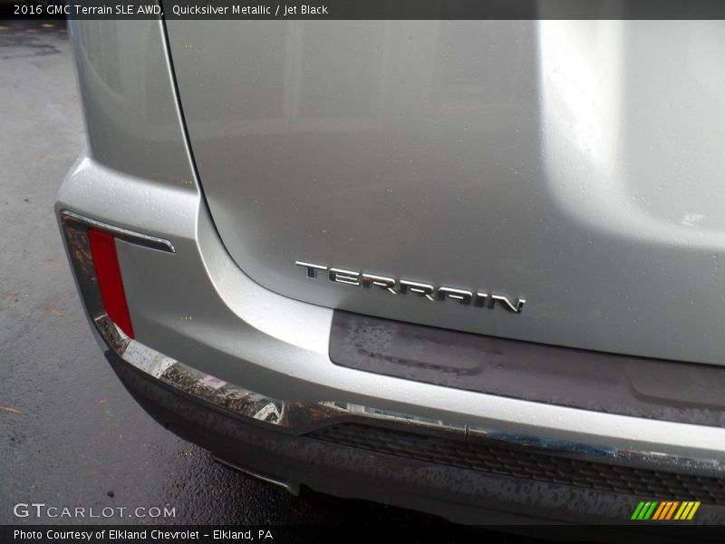 Quicksilver Metallic / Jet Black 2016 GMC Terrain SLE AWD
