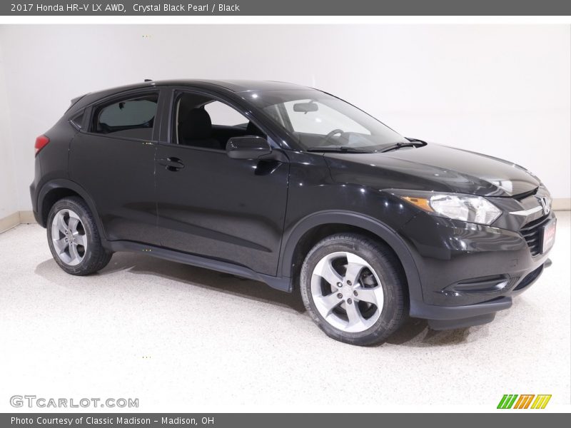 Crystal Black Pearl / Black 2017 Honda HR-V LX AWD