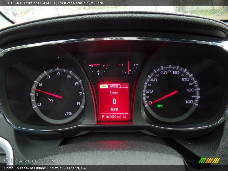 Quicksilver Metallic / Jet Black 2016 GMC Terrain SLE AWD