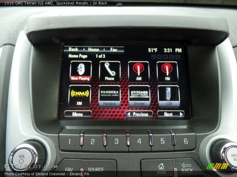 Quicksilver Metallic / Jet Black 2016 GMC Terrain SLE AWD