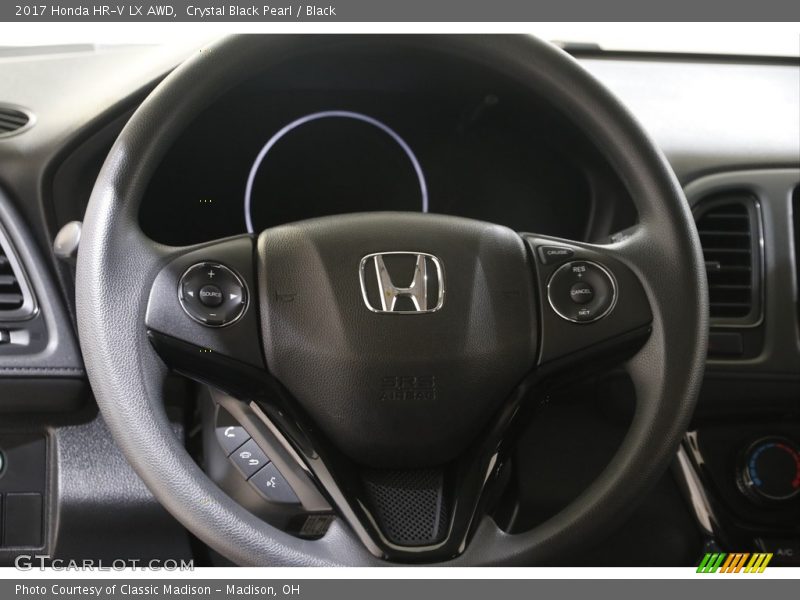 Crystal Black Pearl / Black 2017 Honda HR-V LX AWD