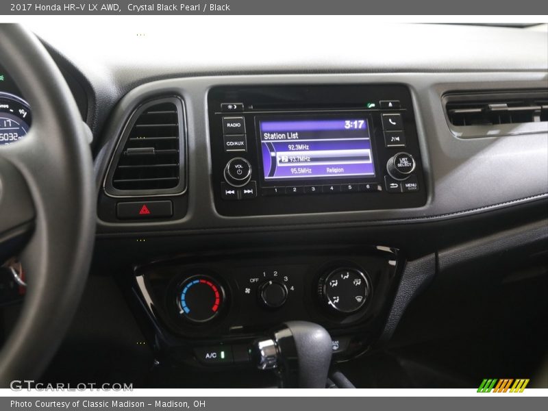 Crystal Black Pearl / Black 2017 Honda HR-V LX AWD