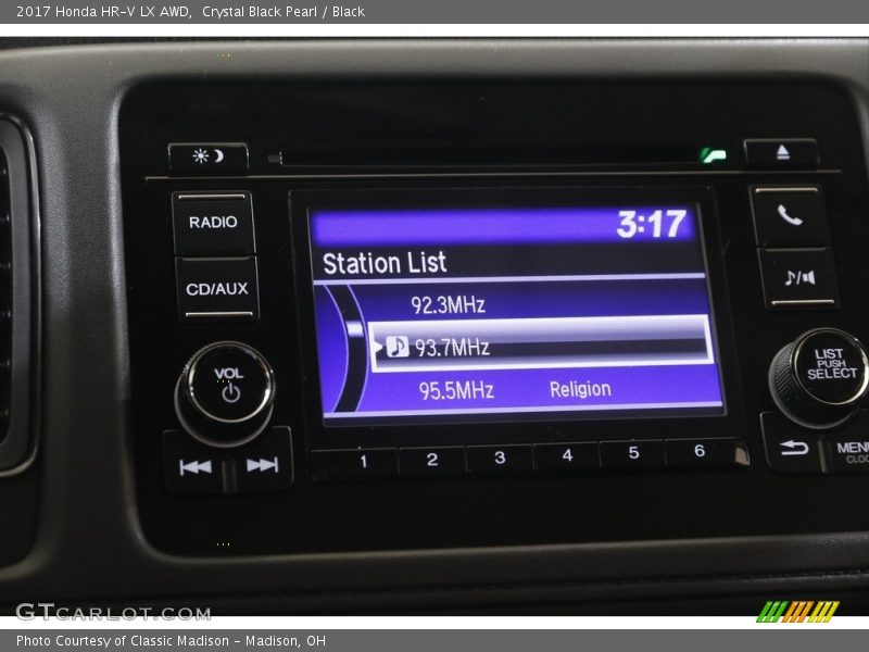 Crystal Black Pearl / Black 2017 Honda HR-V LX AWD