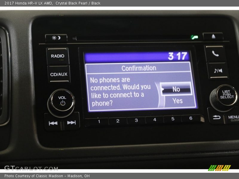 Crystal Black Pearl / Black 2017 Honda HR-V LX AWD