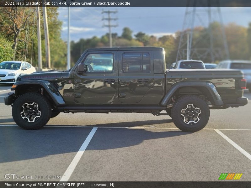 Sarge Green / Black/Dark Saddle 2021 Jeep Gladiator Rubicon 4x4