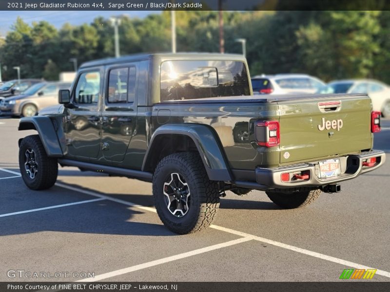 Sarge Green / Black/Dark Saddle 2021 Jeep Gladiator Rubicon 4x4