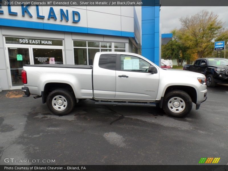 Silver Ice Metallic / Jet Black/Dark Ash 2016 Chevrolet Colorado WT Extended Cab