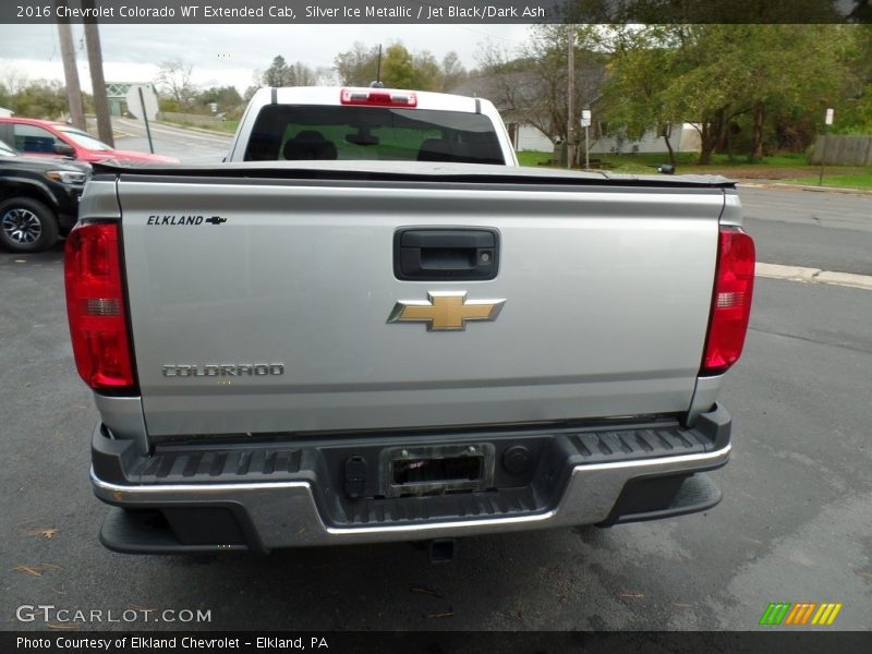 Silver Ice Metallic / Jet Black/Dark Ash 2016 Chevrolet Colorado WT Extended Cab