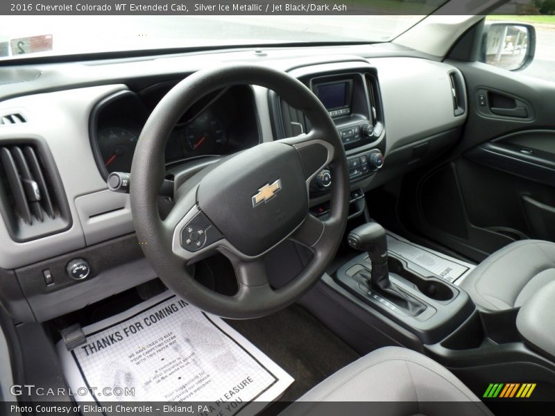 Silver Ice Metallic / Jet Black/Dark Ash 2016 Chevrolet Colorado WT Extended Cab