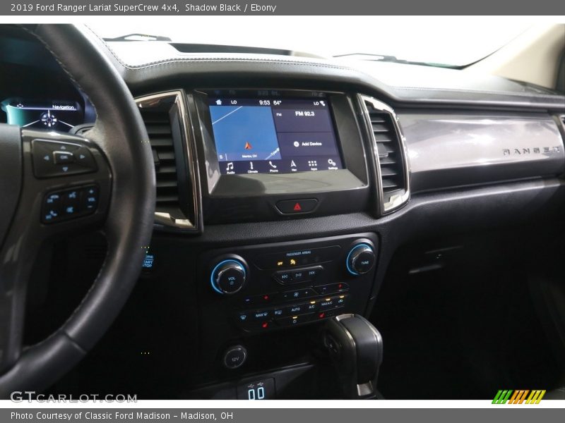 Shadow Black / Ebony 2019 Ford Ranger Lariat SuperCrew 4x4