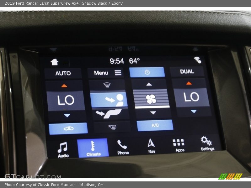 Shadow Black / Ebony 2019 Ford Ranger Lariat SuperCrew 4x4