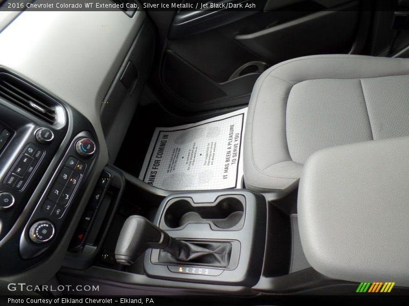 Silver Ice Metallic / Jet Black/Dark Ash 2016 Chevrolet Colorado WT Extended Cab