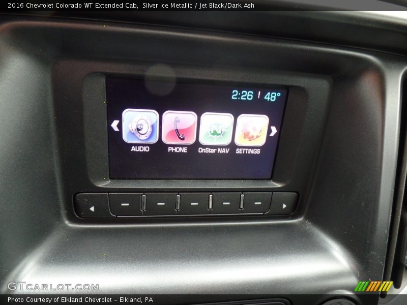 Silver Ice Metallic / Jet Black/Dark Ash 2016 Chevrolet Colorado WT Extended Cab