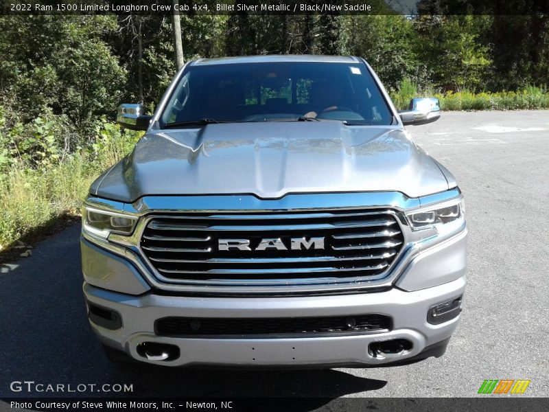 Billet Silver Metallic / Black/New Saddle 2022 Ram 1500 Limited Longhorn Crew Cab 4x4