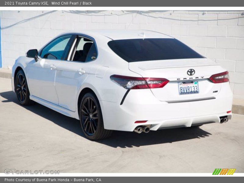 Wind Chill Pearl / Black 2021 Toyota Camry XSE