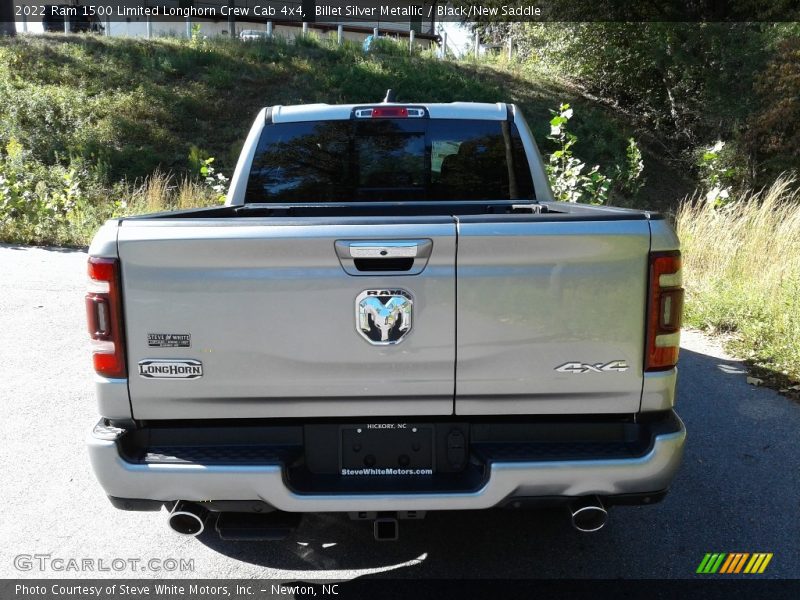 Billet Silver Metallic / Black/New Saddle 2022 Ram 1500 Limited Longhorn Crew Cab 4x4
