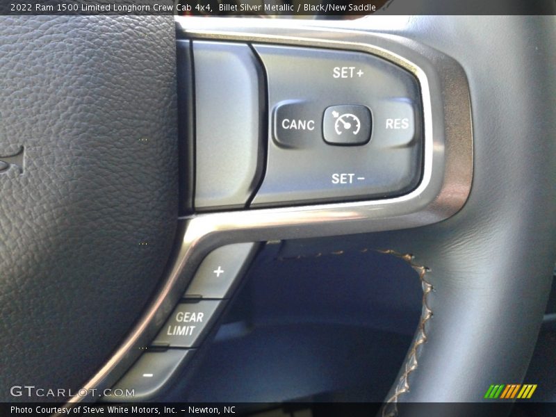  2022 1500 Limited Longhorn Crew Cab 4x4 Steering Wheel