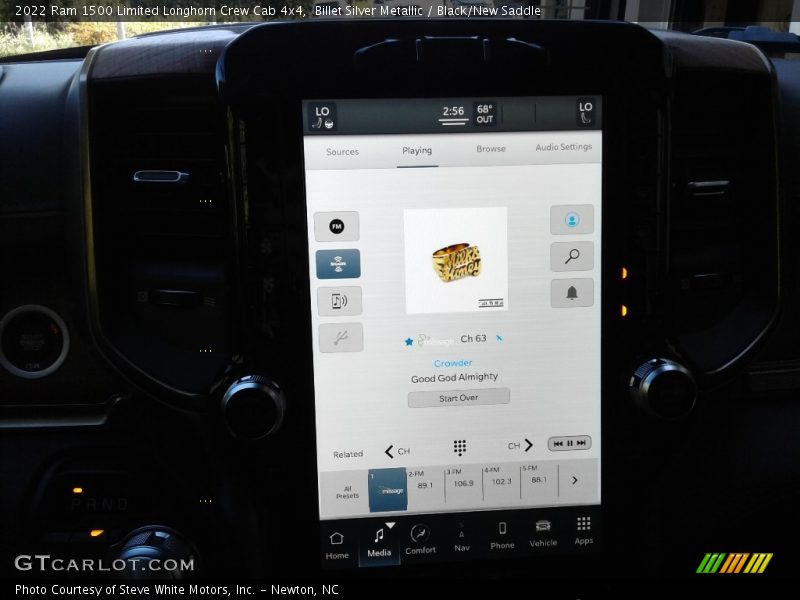 Billet Silver Metallic / Black/New Saddle 2022 Ram 1500 Limited Longhorn Crew Cab 4x4