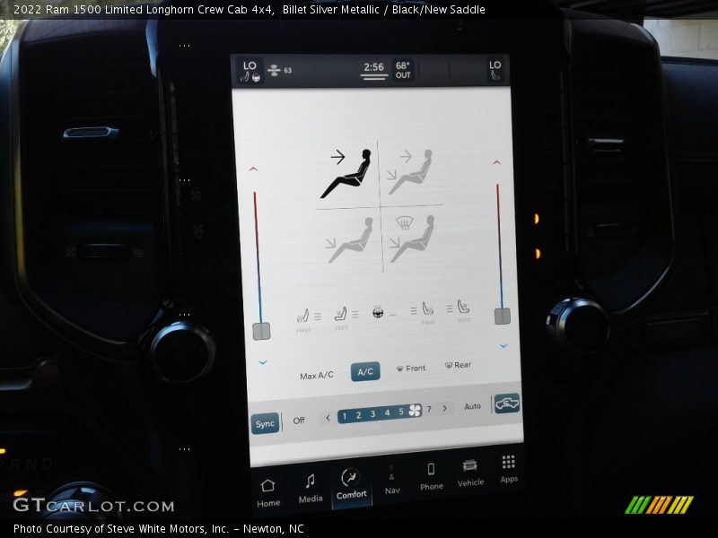 Billet Silver Metallic / Black/New Saddle 2022 Ram 1500 Limited Longhorn Crew Cab 4x4