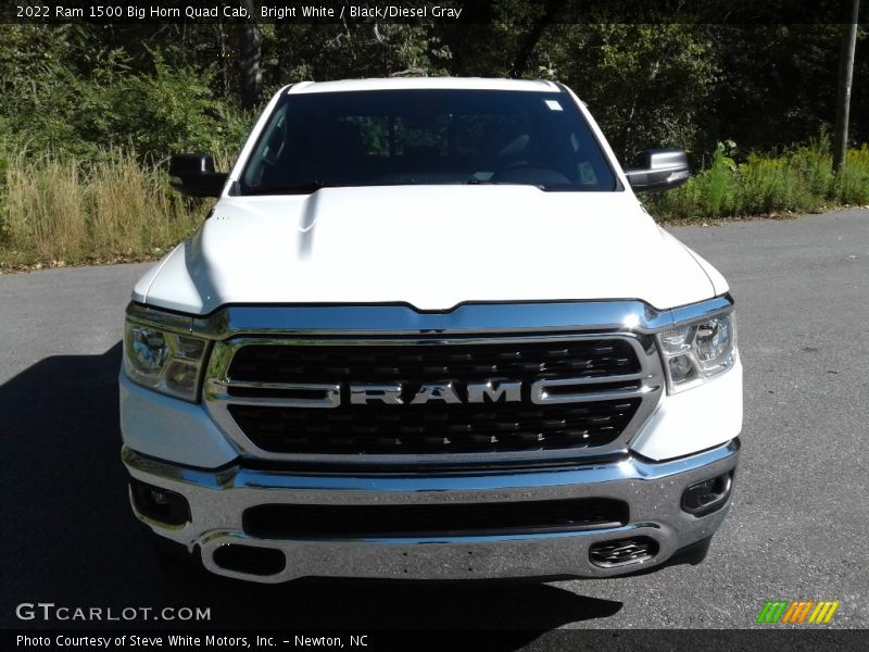 Bright White / Black/Diesel Gray 2022 Ram 1500 Big Horn Quad Cab