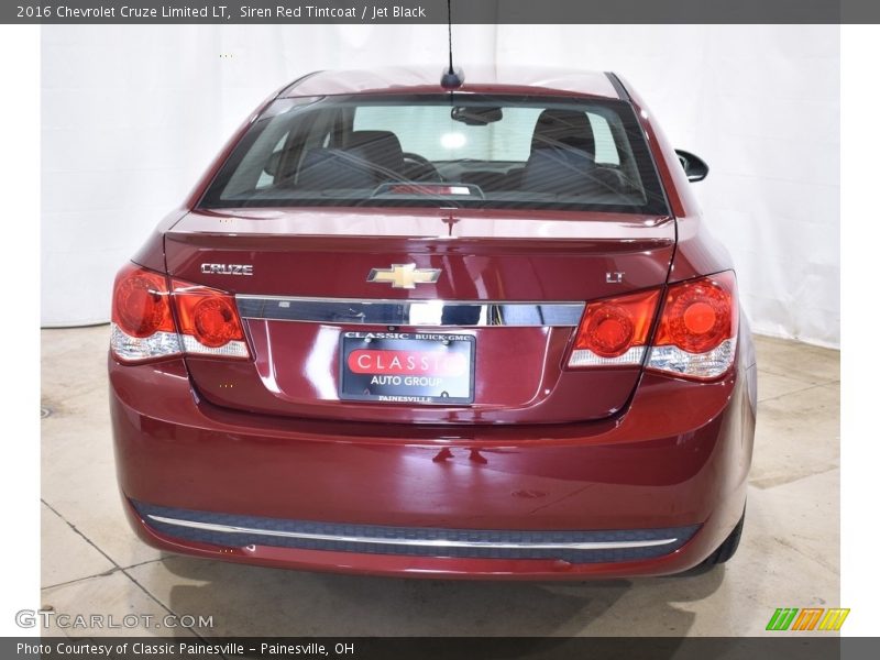Siren Red Tintcoat / Jet Black 2016 Chevrolet Cruze Limited LT