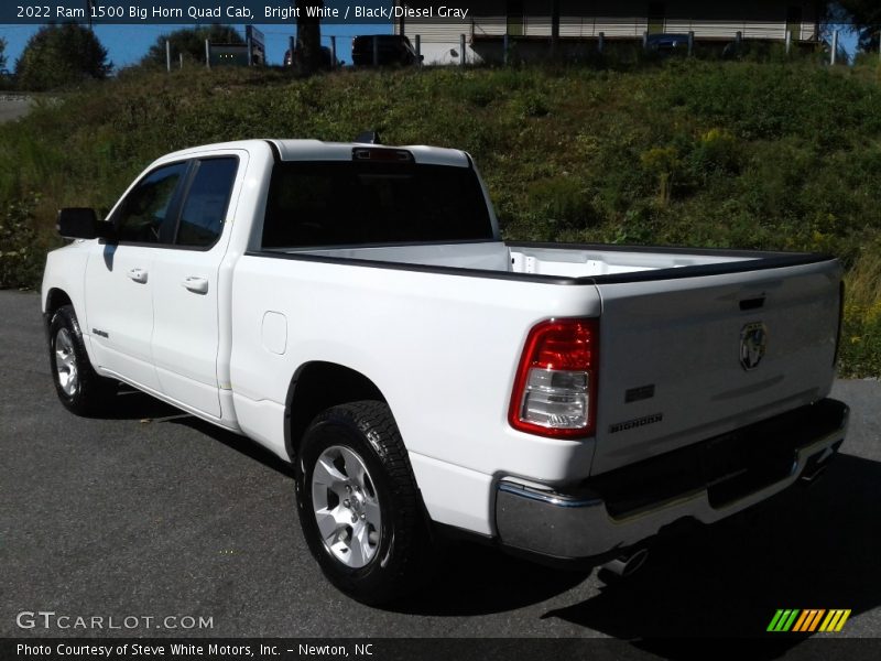 Bright White / Black/Diesel Gray 2022 Ram 1500 Big Horn Quad Cab