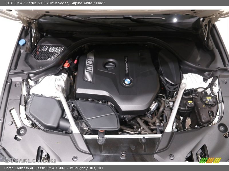 Alpine White / Black 2018 BMW 5 Series 530i xDrive Sedan