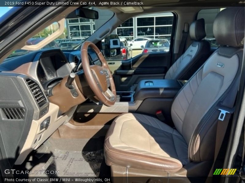 Agate Black / Camelback 2019 Ford F450 Super Duty Limited Crew Cab 4x4