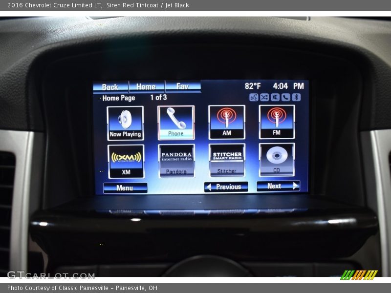 Siren Red Tintcoat / Jet Black 2016 Chevrolet Cruze Limited LT