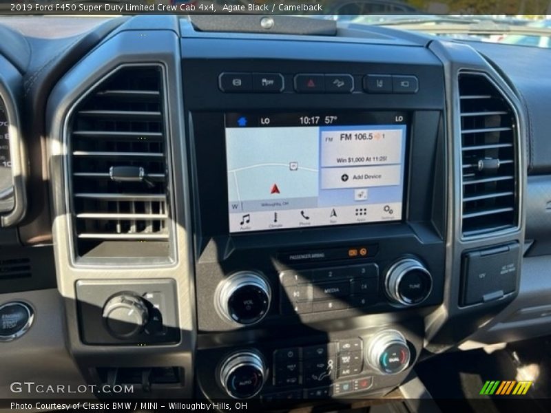 Agate Black / Camelback 2019 Ford F450 Super Duty Limited Crew Cab 4x4
