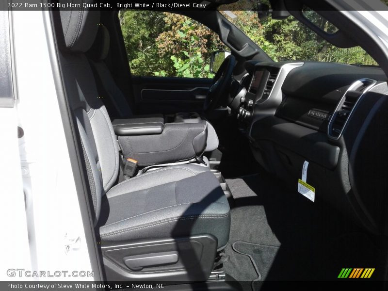 Bright White / Black/Diesel Gray 2022 Ram 1500 Big Horn Quad Cab