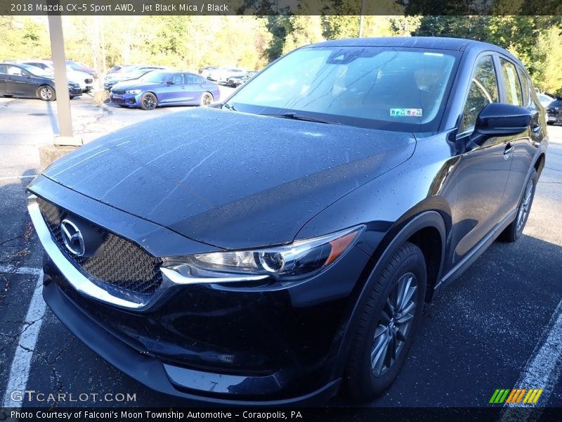 Jet Black Mica / Black 2018 Mazda CX-5 Sport AWD