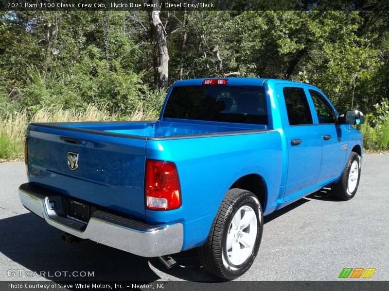 Hydro Blue Pearl / Diesel Gray/Black 2021 Ram 1500 Classic Crew Cab