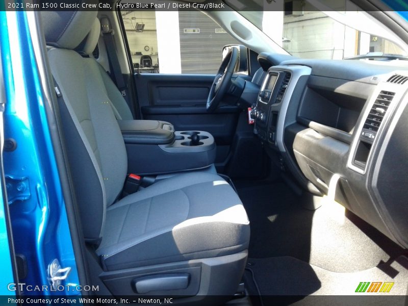 Hydro Blue Pearl / Diesel Gray/Black 2021 Ram 1500 Classic Crew Cab