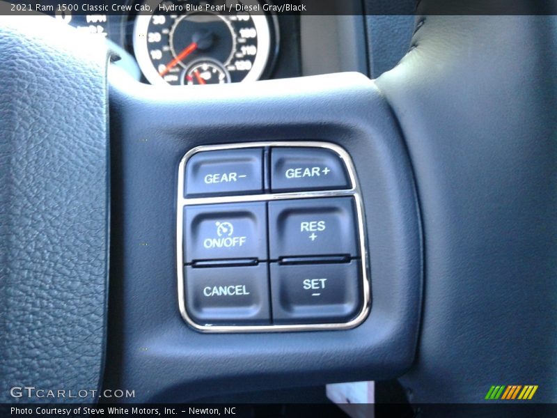 Hydro Blue Pearl / Diesel Gray/Black 2021 Ram 1500 Classic Crew Cab