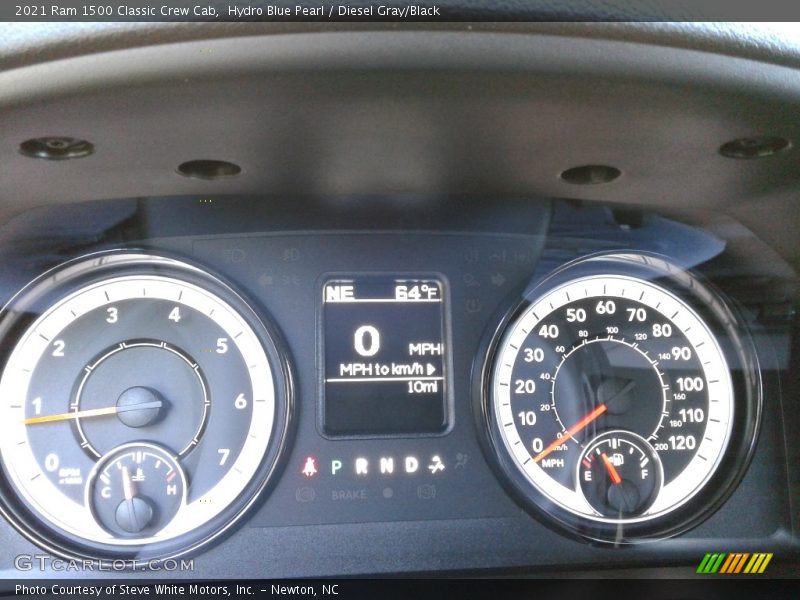 Hydro Blue Pearl / Diesel Gray/Black 2021 Ram 1500 Classic Crew Cab